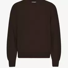 Colorful Standard Oversized Merino Wool Crew Coffee Brown unisex braun von Colorful Standard