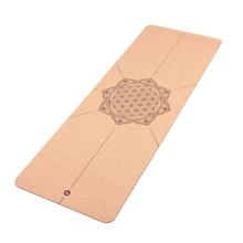 Yogamatte Kork, Blume des Lebens (4mm, 185 x 66 cm) von Bodhi