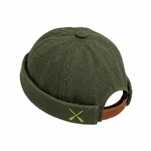 Docker Beanie Olive Washed Denim von Beton Cire von Beton Cire