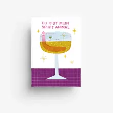 Spirit Animal Postkarte von jungwiealt von jungwiealt
