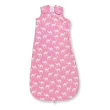 Musselin-Schlafsack "Kamel", Sommer-Schlafsack, GOTS-zertifiziert, rosa von Sense Organics