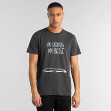 Dedicated Stockholm Doing My Best T-Shirt Bio Baumwolle Shirt grau von Dedicated