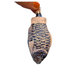 Glasornament Fisch Blau Silber aus Thüringen