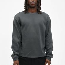 Cleptomanicx Double Crewneck Asphalt Pullover Herren grau von Cleptomanicx