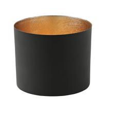 Windlicht Chennai, Schwarz / Gold, Größe L von Gift Company