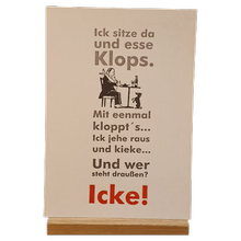 Postkarte in Bleisatz-Buchdruck von H- H Koch