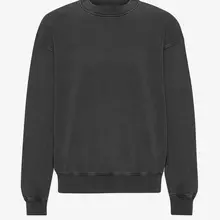 Colorful Standard Oversized Crew Sweatshirt Unisex Faded Black Dunkelgrau von Colorful Standard