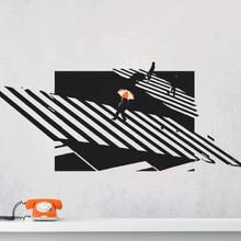 Wandtattoo Wall Art ZEBRA CROSSING NEW YORK - minimalistiche Wandkunst im Streetart-Style