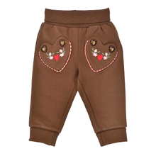 Trachten-Laufhose, Umschlagbündchen, Baumwolle braun von BONDI