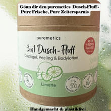 puremetics 3in1 Dusch-Fluff Limette von puremetics