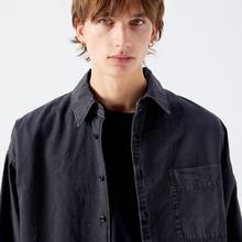American Vintage Tysco Shirt Oversized Hemd Herren Anthrazit  von American Vintage