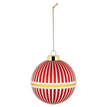 Weihnachtskugel groß Delight mit Streifen von Alessi von Alessi