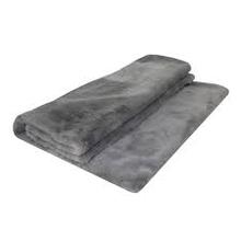 Decke Fell Dunkel Grau Fake Fur 130x170 von Mars & More