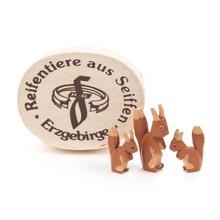 Spandose Eichhörnchenfamilie von Erzgebirgische Volkskunst