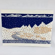 Grußkarte – Schneelandschaft mit Yaks von Bhaktapur/UNICEF