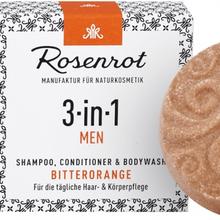 Rosenrot Naturkosmetik 3in1 Men festes Shampoo Bitterorange von Rosenrot Naturkosmetik GmbH