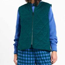 Suite13Lab Meda Vest Deep Green Damen Steppweste Baumwolle grün von Suite 13