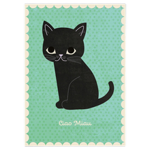 Monimari Postkarte Ciao Miau von Monimari