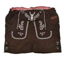 Trachtenshorts, verstellbarer Bund, braun von BONDI