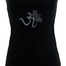 Yoga-Top aus Bio-Baumwolle OM - schwarz von Guru