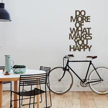 Wandtattoo DO MORE OF WHAT MAKES YOU HAPPY Spruch  von Urban ART Berlin