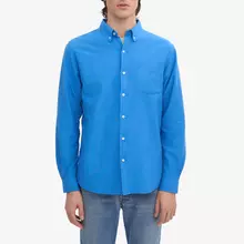 Colorful Standard Pacific Blue Organic Button-Down Shirt Hemd Herren blau von Colorful Standard