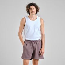 Dedicated Shorts Essingen Waffle Sparrow Brown Shorts Herren cremebraun von Dedicated