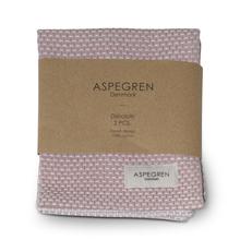 Abwaschtücher 2er Set 'Waffle' Woodrose von Aspegren Denmark von Aspegren Denmark
