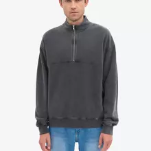 Colorful Standard Organic Quarter Zip Faded Black Pullover von Colorful Standard