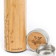 pandoo Bambus-Thermobecher Natur incl. Teesieb von pandoo GmbH