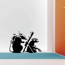 Wandtattoo BANKSY RAT REBELS Ratten streetart  von Urban ART Berlin