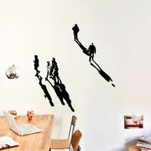 SCHATTEN WERFEN MENSCHEN VinylART Wandsticker XXL 