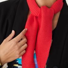 SKFK Bera Scarf Red Unisex GOTS Baumwolle rot von SKFK