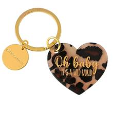 Schlüsselanhänger Leo Herz OH BABY IT‘S A WILD WORLD von Gift Company