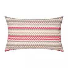 PAD ZICZAC Outdoor Kissen Gartenkissen wetterfest 30 x 50 beige pink von Pad Concept