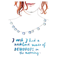 Silke Schmidt, Postkarte Necklace Made Of Dewdrops von Silke Schmidt