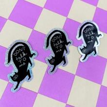 Sticker Don´t talk to me von Slinga Illustration von Slinga Illustration