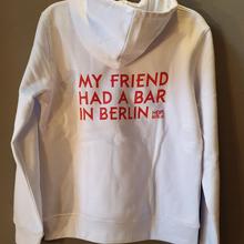 Hoodie "My friend had a bar in Berlin", weiß von Heipl Berlin