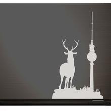 Notebook Macbook Sticker BERLIN EXPLORER Hirsch  von Urban ART Berlin