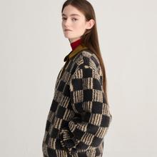 Bobo Choses Almost Moiré All Over Sherpa Jacket Damen Teddyjacke beige braun von Bobo Choses
