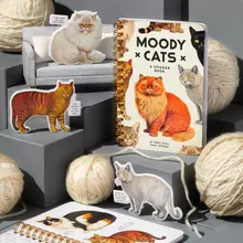 Moody Cats Sticker Book von Brass Monkey