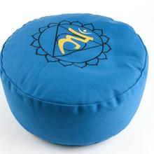 Meditationskissen Kehlchakra Buchweizen 36 x 15 cm