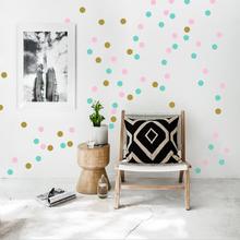 Wandsticker Konfetti Dots 90er FARBMIX Set a 5cm  von Urban ART Berlin