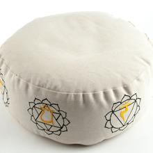 Meditationskissen 7 Chakren Buchweizen 36 x 15 cm