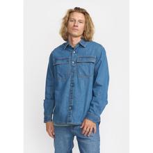 Revolution Worker Shirt Jeans Hemd Herren blau von Revolution