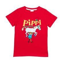 T-Shirt "Starke Pippi", Biobaumwolle, rot von Martinex