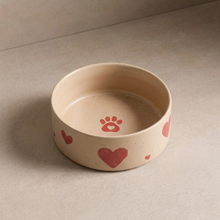 Tierbedarf | 2er Set Cozy Hearts Futternapf – 14 cm  von Egg Back Home