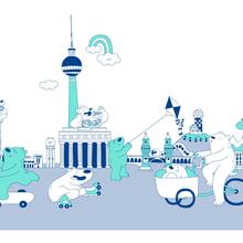 Ach Berlin! Poster Bunt von Heipl Berlin