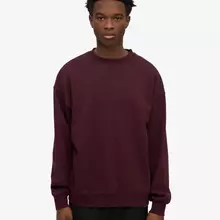Colorful Standard Oxblood Red Oversized Crew Sweatshirt Unisex dunkelrot von Colorful Standard