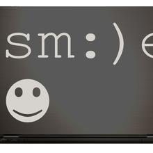SMILE & SMILEY Notebook Sticker Laptop Aufkleber  von Urban ART Berlin